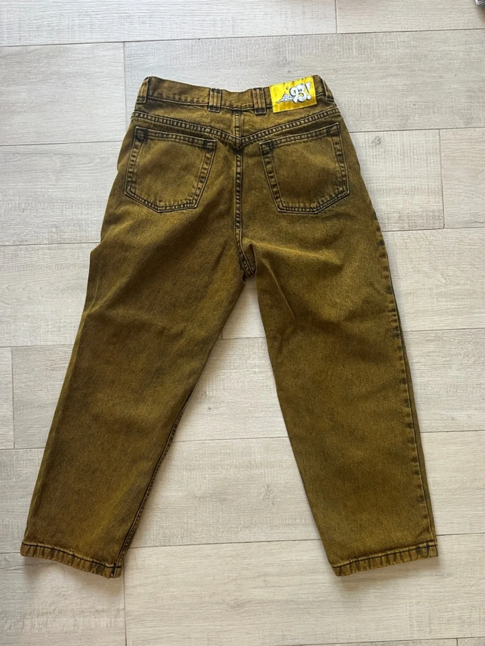 Men's Brown Washed Chinos - Relaxed Straight Fit